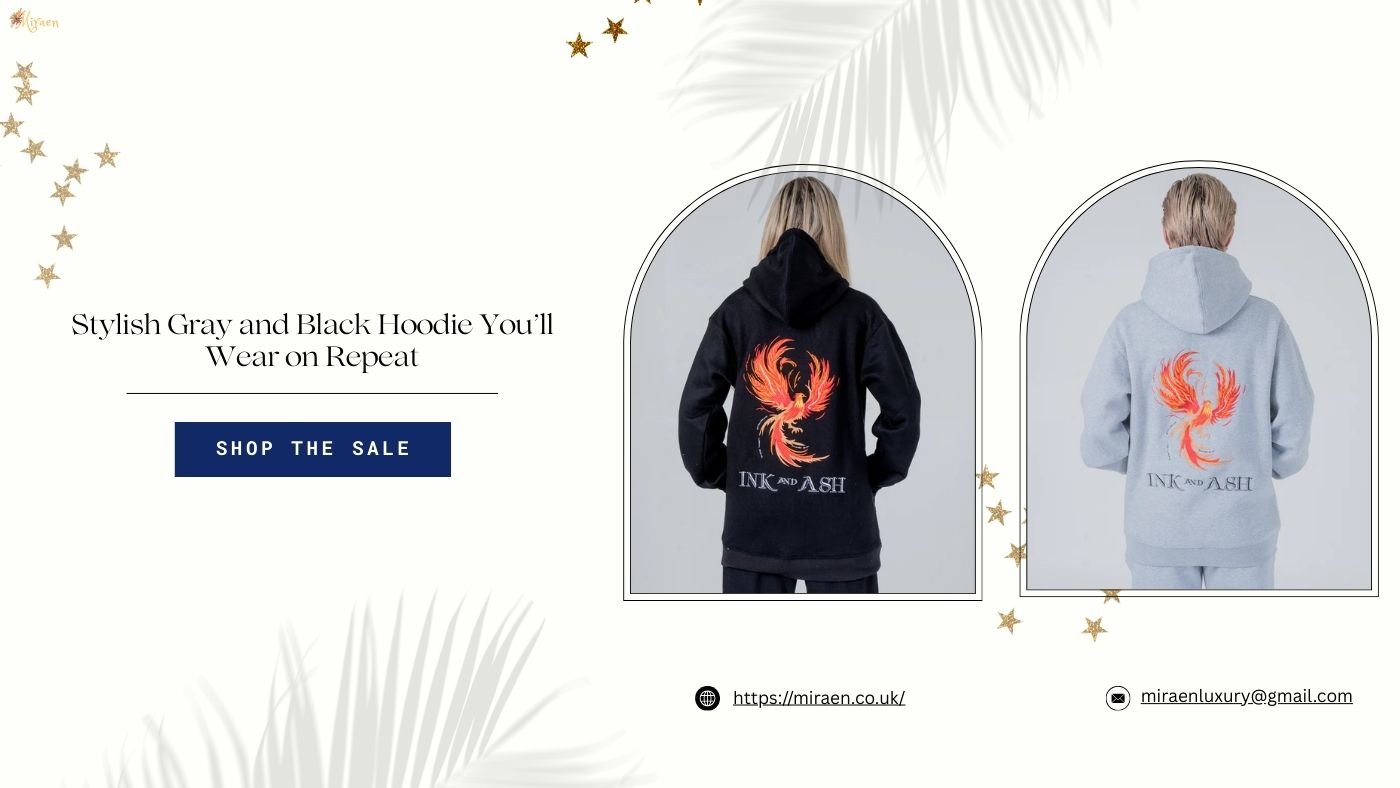 Stylish Grey and Black Hoodie You’ll Wear on Repeat