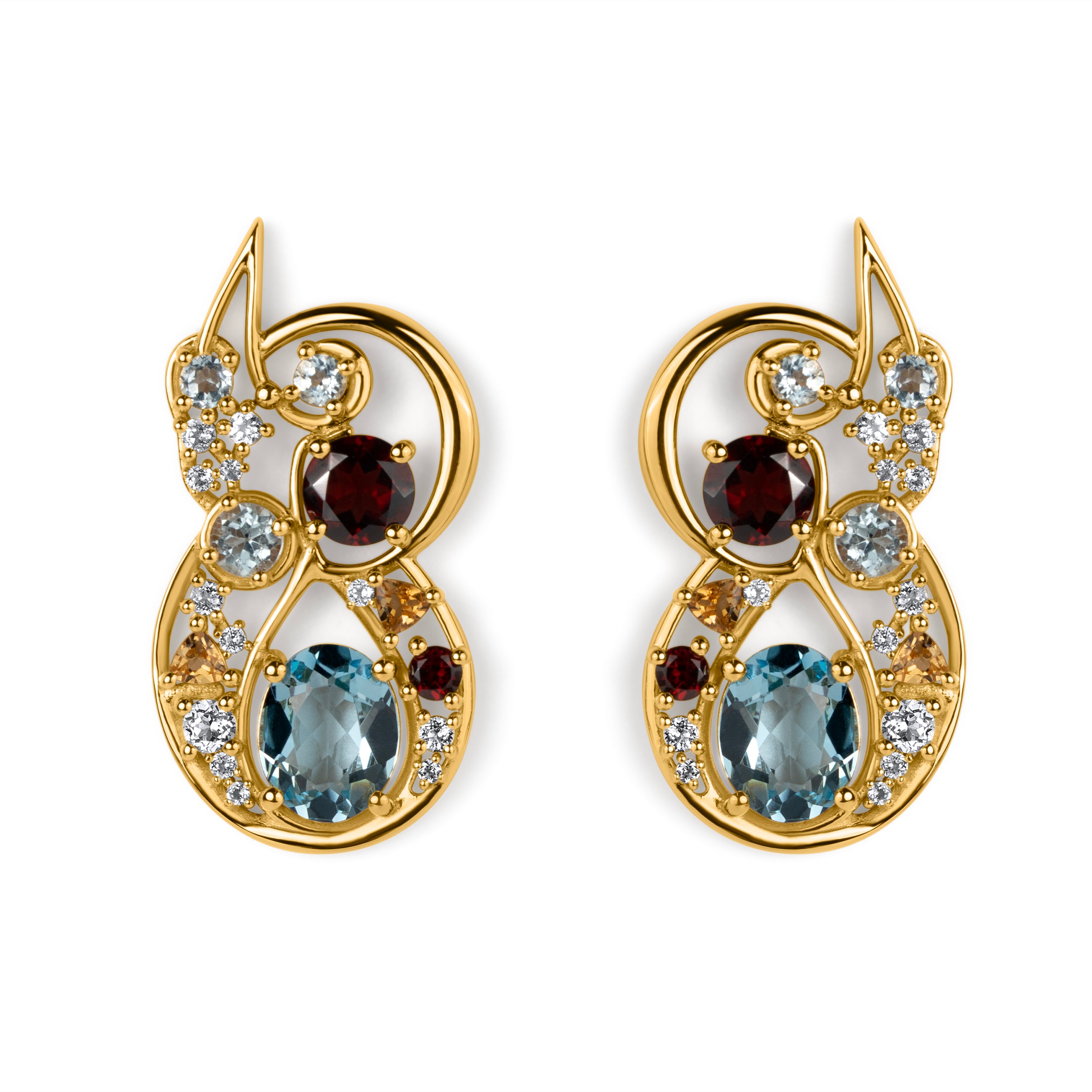 Astriell Gold Statement Earrings