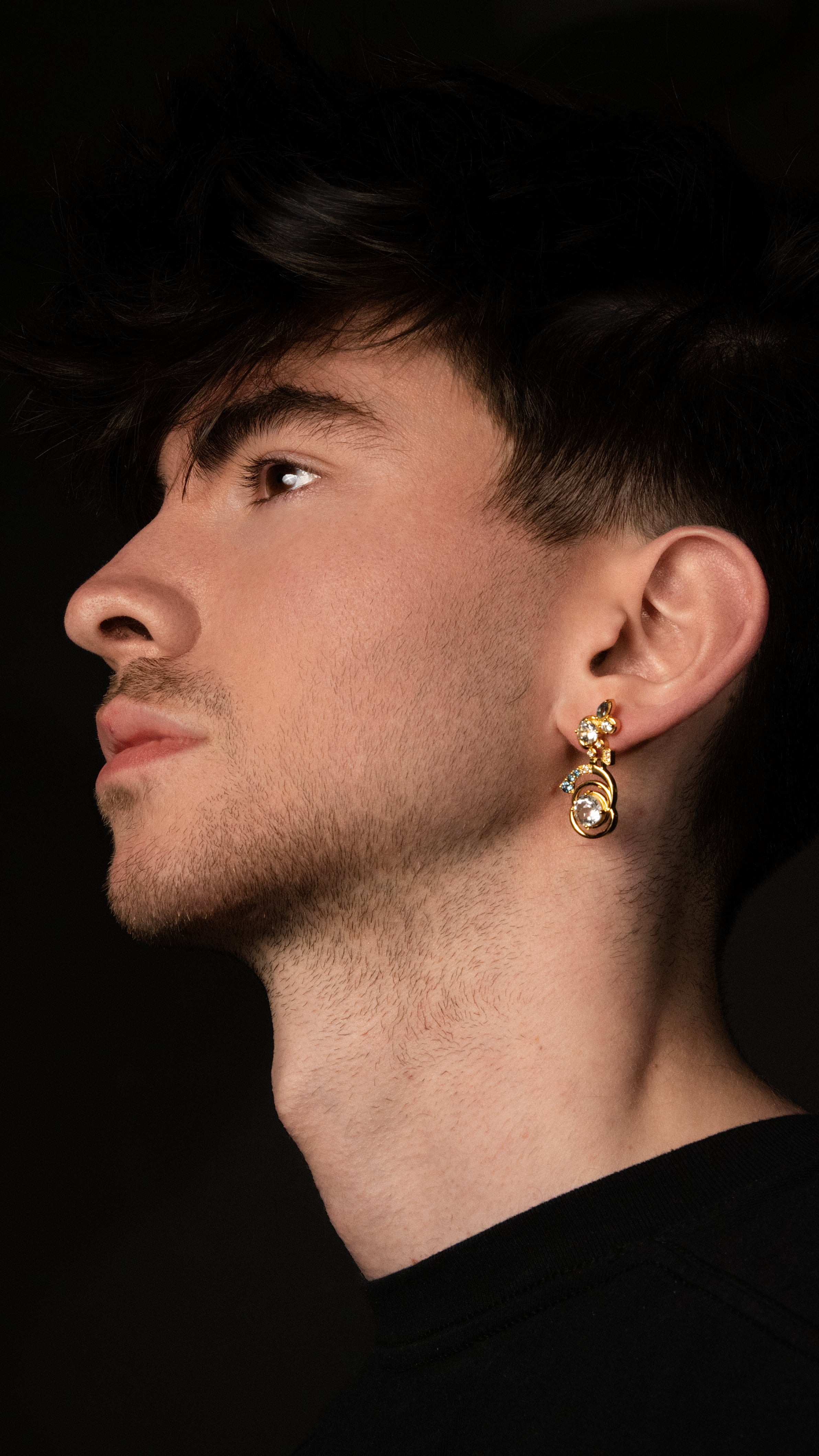 Eclipse Spiral Statement Earrings