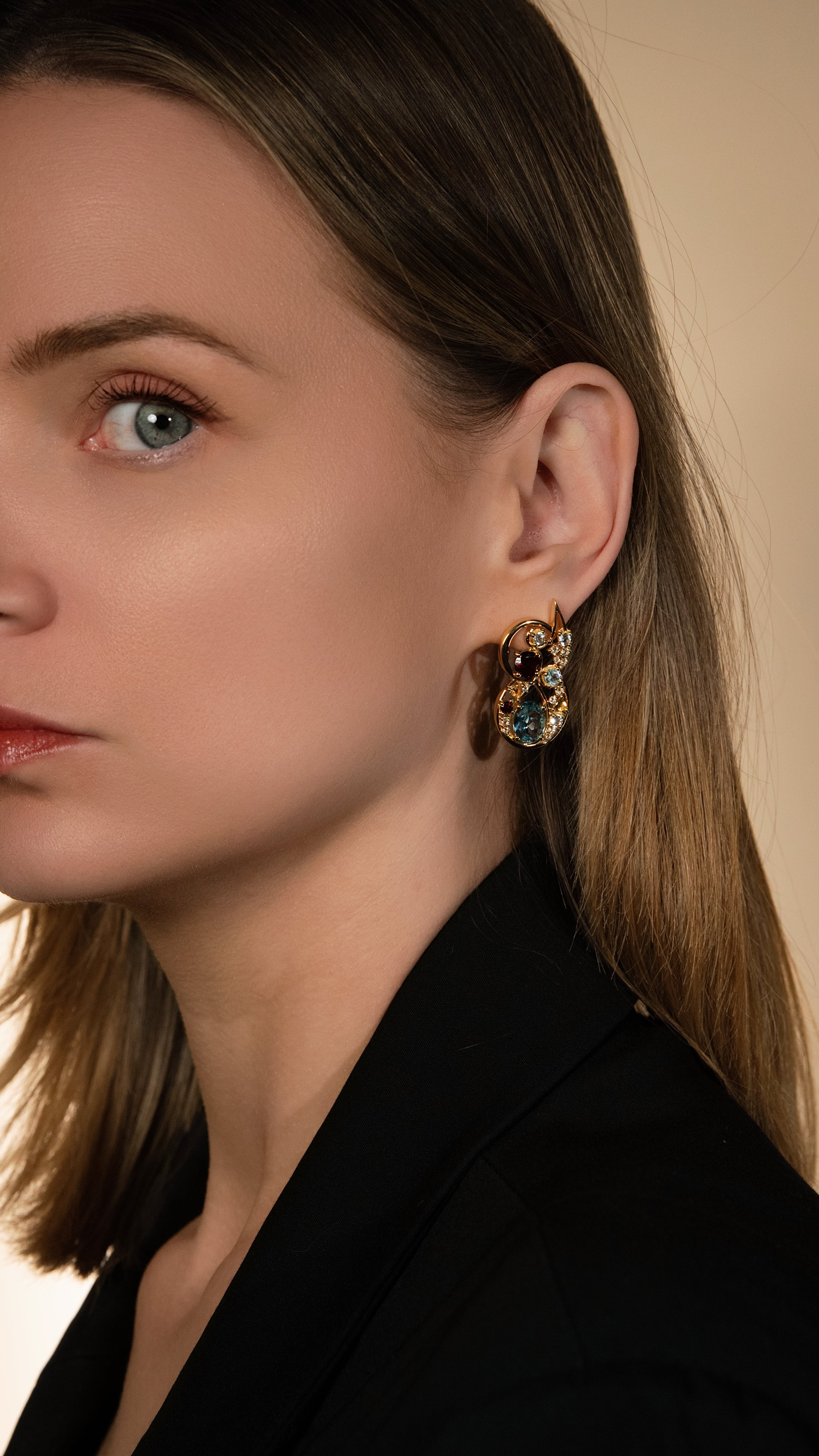 Astriell Gold Statement Earrings