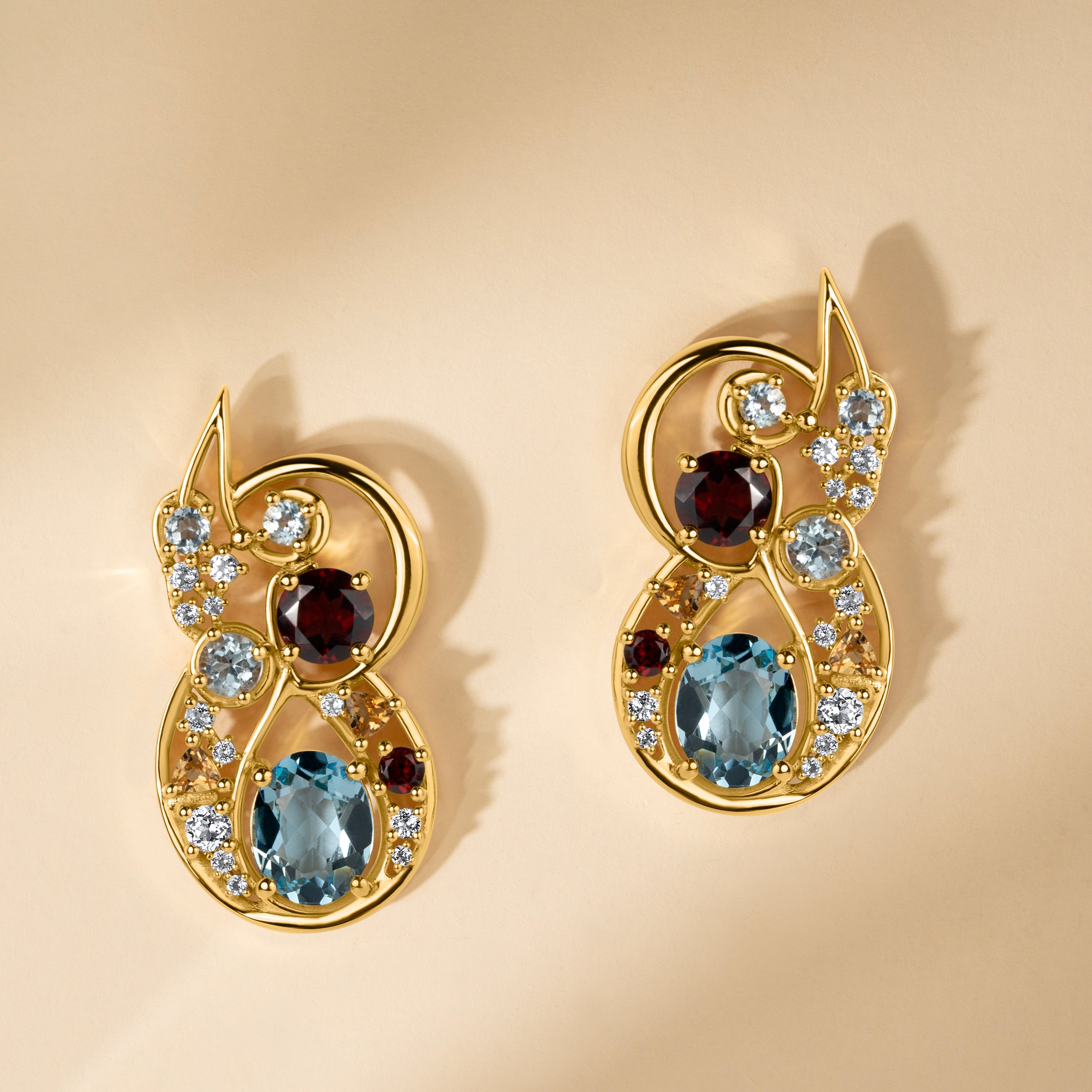 Astriell Gold Statement Earrings
