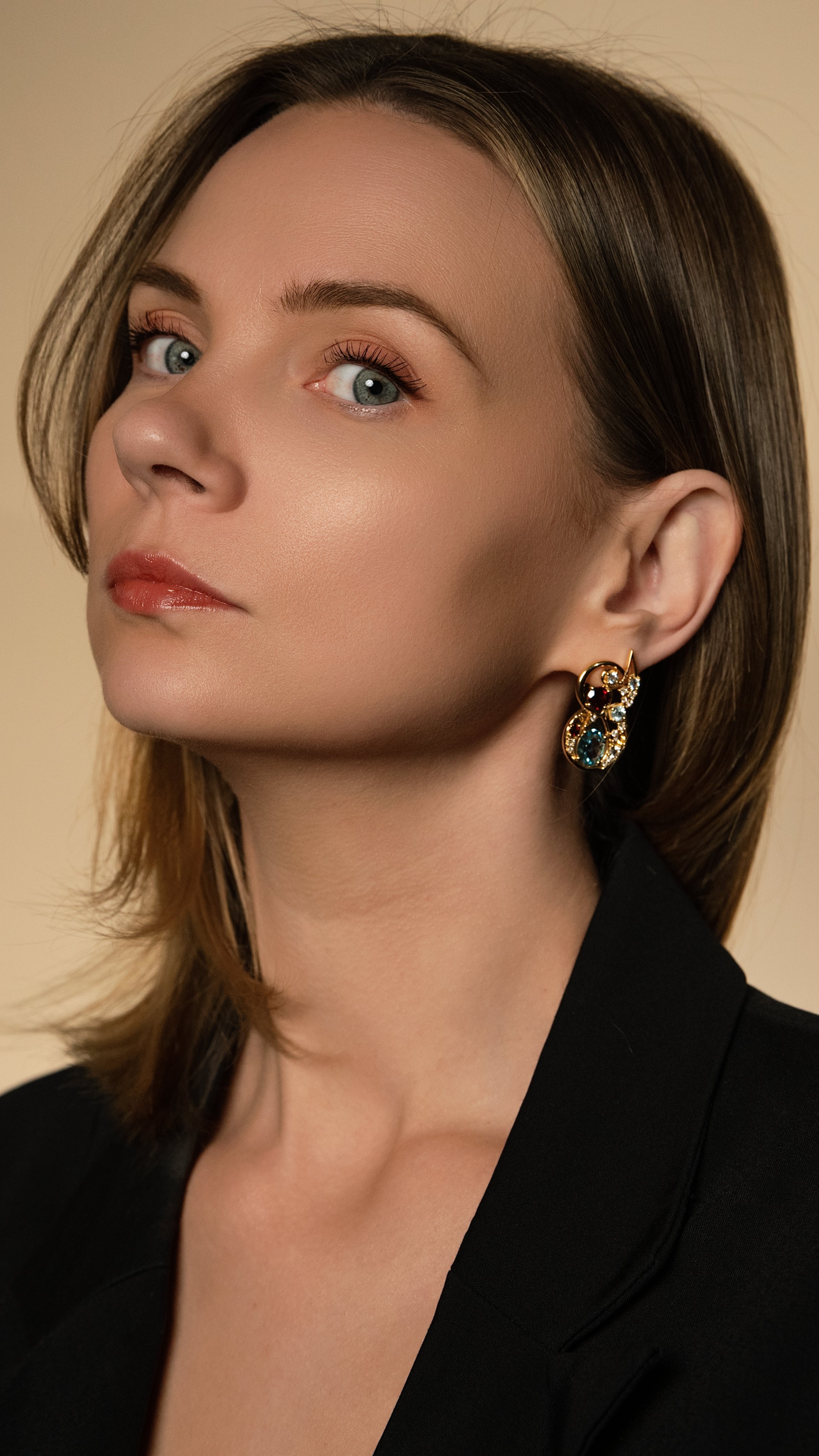 Astriell Gold Statement Earrings
