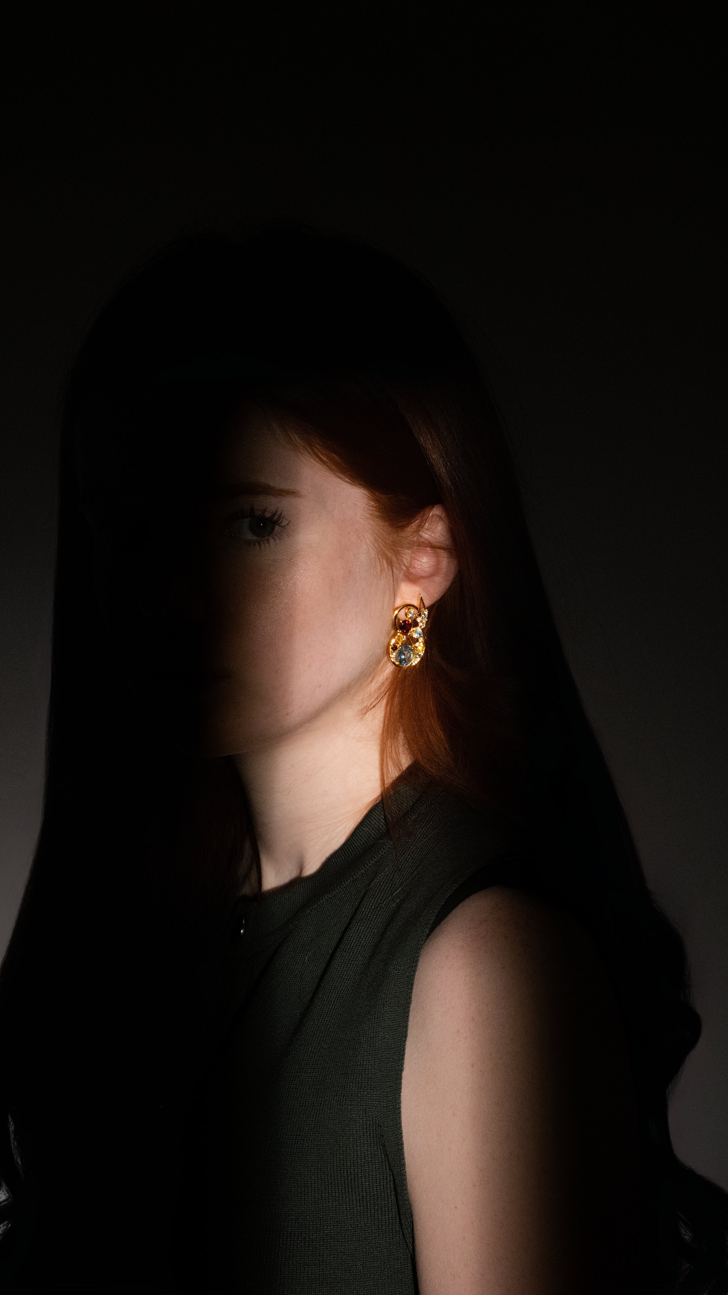 Astriell Gold Statement Earrings