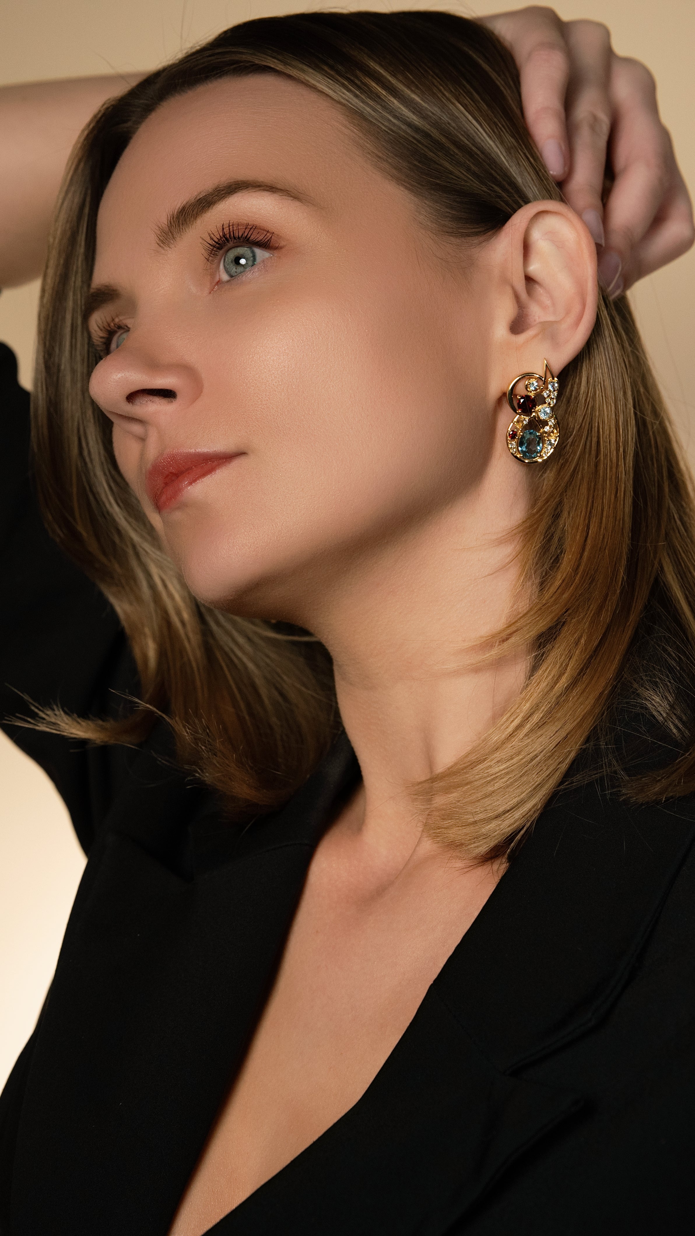 Astriell Gold Statement Earrings