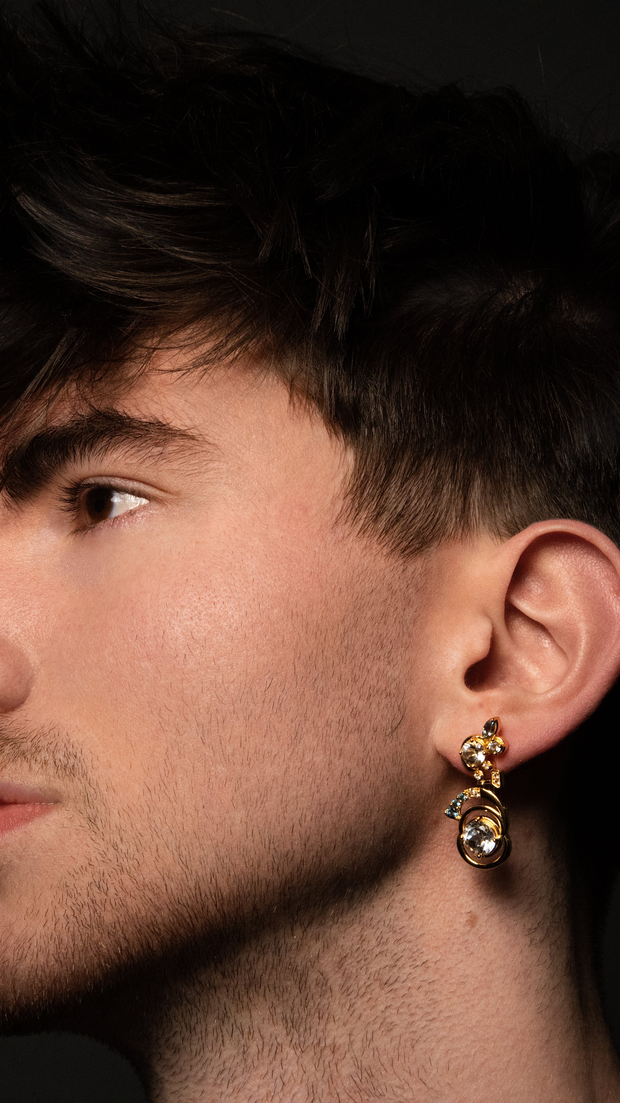 Eclipse Spiral Statement Earrings
